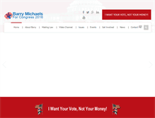 Tablet Screenshot of michaelsforcongress.com